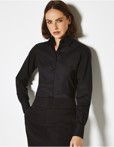 K-KK743F-Womens Tailored Fit Business Shirt Long Sleeve